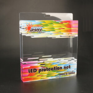 LED Protection net Clear Plastic Box Packaging