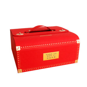 PU Leather Gift Storage Box with Handle