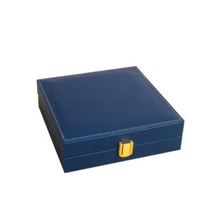 Custom PU Leather Badge Gift Box
